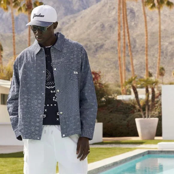 Kith Japanese Patchwork Jacquard Coaches Jacket - Size L